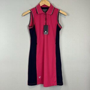 Maelreg Performance Polo Dress Size XS Peacock Pink No Shorts NWT Tennis Golf